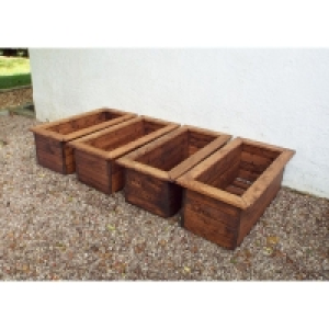 Scandinavian Redwood Garden Planter Set by Charles Taylor £199.00