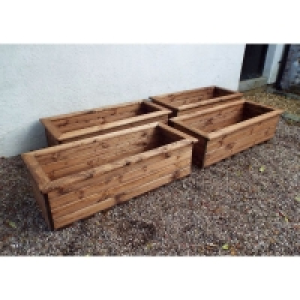 Scandinavian Redwood Garden Planter Set by Charles Taylor £234.00