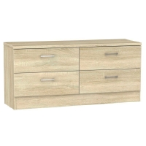 Elmsett Large Chest of Drawers Natural 4 Drawers £229.00