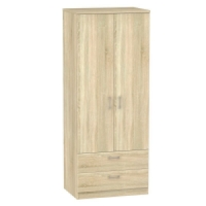 Elmsett Tall Wardrobe Natural 2 Doors 2 Drawers £249.00
