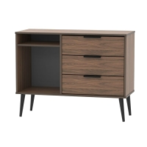 Drayton TV Unit Dark Brown 2 Shelves 3 Drawers £289.00