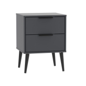 Drayton Side Table Black 2 Drawers £159.00