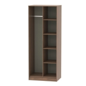 Drayton Tall Wardrobe Brown 5 Shelves £259.00
