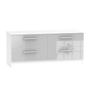 Buxton Large Chest of Drawers White & Grey 4 Drawers £279.00