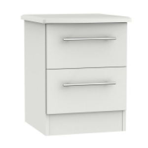 Colby Slim Bedside Table Light Grey 2 Drawers £129.00