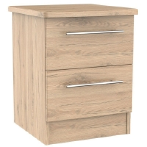 Colby Slim Bedside Table Natural 2 Drawers £129.00