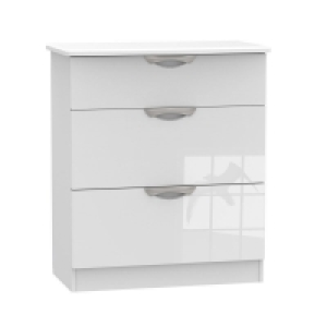 Weybourne Chest of Drawers White 3 Drawers - 88.5cm £269.00