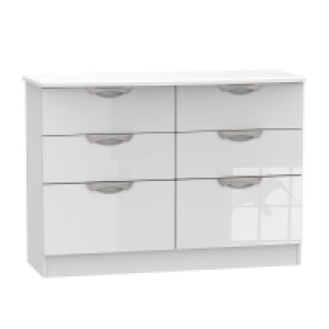 Weybourne Large Chest of Drawers White 6 Drawers £339.00