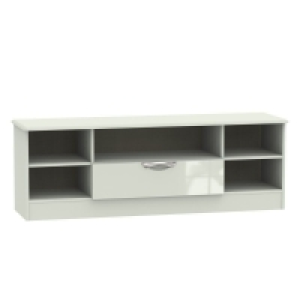 Weybourne TV Unit Large Off-white 5 Shelves 1 Drawer £299.00
