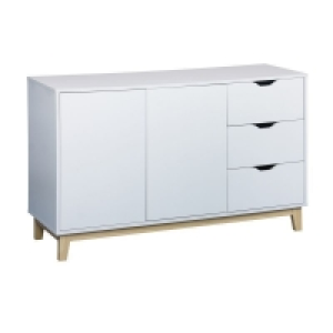 Malmo Large Sideboard White 2 Doors 3 Drawers £99.00