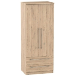 Colby Tall Wardrobe Natural 2 Doors 2 Drawers £299.00