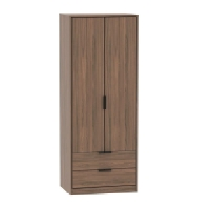 Drayton Tall Wardrobe Brown 2 Doors 2 Drawers £339.00