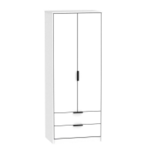 Drayton Tall Wardrobe White 2 Doors 2 Drawers £339.00