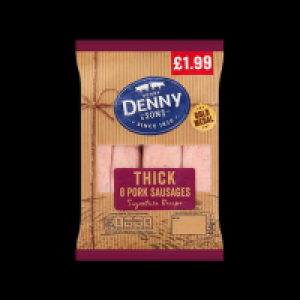 SuperValu  Denny 8 Thick Pork Sausages