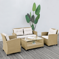 HomeBargains  The Outdoor Living Collection: Oxford Sofa Set - Natural