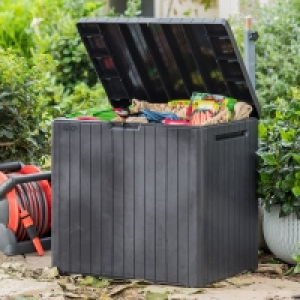 Keter City Outdoor Garden Storage Box 113 Litres - Graphite £25.00