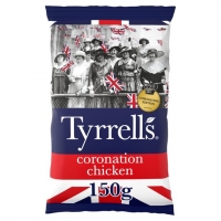 Tesco  Tyrrells Coronation Chicken Flavour English Crisps 150G