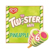 Tesco  Twister 6 Mini Pineapple I/Cream Lollies 300Ml
