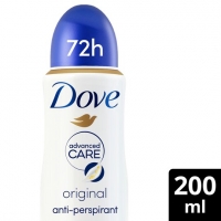 Tesco  Dove Advanced Care Original Antiperspirant 200Ml