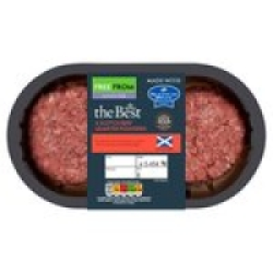 Morrisons The Best 4 Scotch Beef Quarter Pounders £3.50