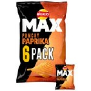 Walkers Max Punchy Paprika Multipack Crisps  £2.00