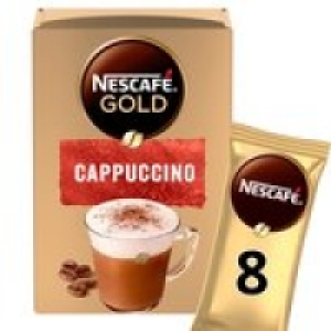 Nescafe Gold Cappuccino Instant Coffee 8 x Sachets £2.00