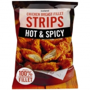 Iceland Hot and Spicy Chicken Breast Fillet Strips 500g £4.00