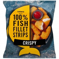 Iceland  Iceland Made with 100% Fish Fillet Strips Crispy 400g