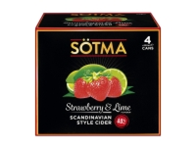 Sötma Strawberry < Lime Cider