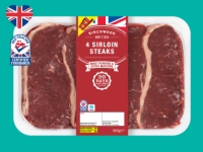 Birchwood 4 British Beef Sirloin Steaks