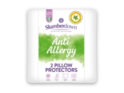 Slumberdown Anti-Allergy Pillow Protector - 2 pack