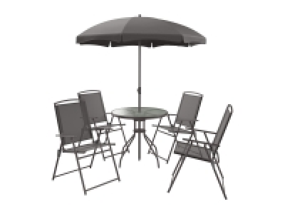 Livarno Home Garden Dining Set with Parasol