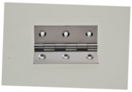 Wickes Butt Hinge - Chrome Brass 76mm Pack of 3