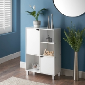 Lokken Sideboard with Shelving - White