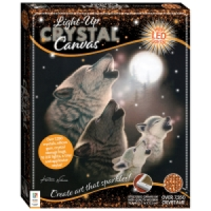 Light Up Crystal Canvas - Wolves