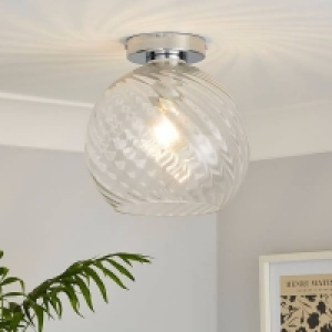 Amy Glass Flush Ceiling Light £55.00
