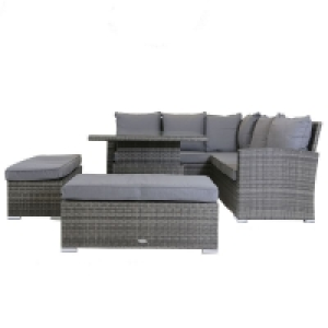 Classic Rattan Garden Corner Sofa by Wensum - 5 Seats Grey £1,449.00