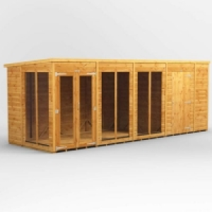 18X6 Power Pent Summerhouse Combi Including 6Ft Side Store £2,199.99