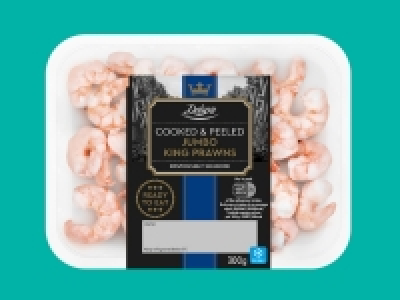 Lidl  Deluxe Cooked < Peeled Jumbo King Prawns