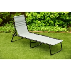 Dakota Premium 3 Position Folding Relaxer Bed - Grey £35.00