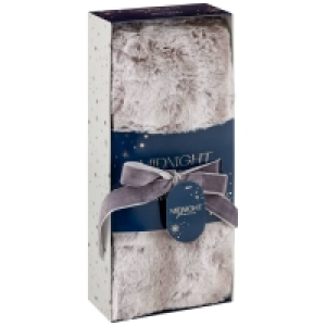 Grey Fur Heatable Neck Wrap