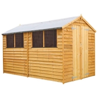 Homebase  Mercia 10 x 6ft Overlap Apex Shed - incl. Installation