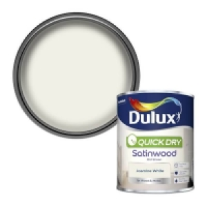 Dulux Quick Dry Satinwood Jasmine White - 750ml £22.00