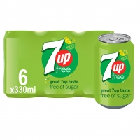 Iceland  7UP Free Lemon & Lime Can 6 x 330ml