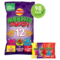Iceland  Walkers Monster Munch Variety Multipack Snacks 12x20g