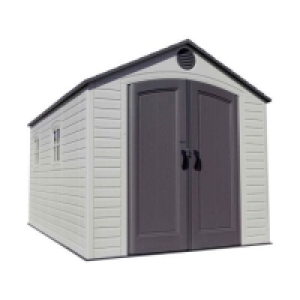 Lifetime 8 Ft X 15 Outdoor Storage Shed - Grey/Cream £2,359.99
