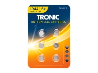 Tronic Button Cell Batteries - 6 pack £1.99