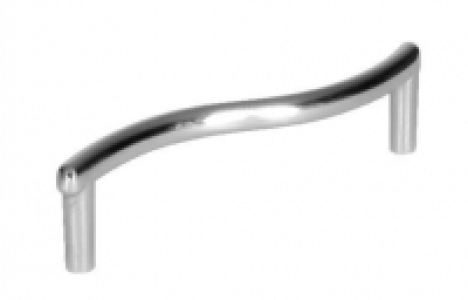 Wickes Wave Door Handle - Brushed Nickel 108mm Pack of 6