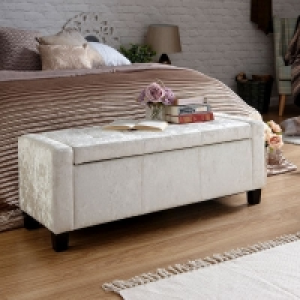 Verona Large Ottoman Fabric Light Grey 1 Door £109.00