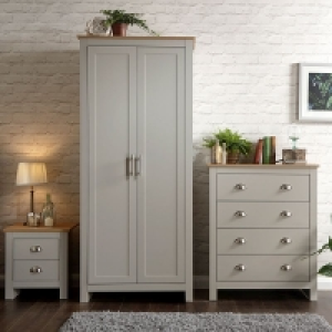 Lancaster 3 Piece Bedroom Furniture Set Grey £344.00